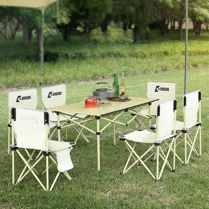 Aluminum Camping Foldable Table Picnic BBQ Desk Outdoor Splendid&Co.