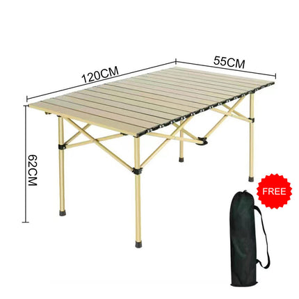 Aluminum Camping Foldable Table Picnic BBQ Desk Outdoor Splendid&Co.