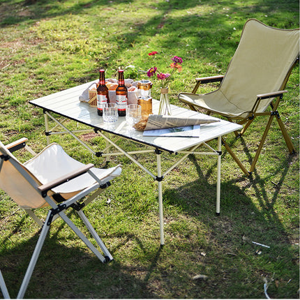 Aluminum Camping Foldable Table Picnic BBQ Desk Outdoor Splendid&Co.