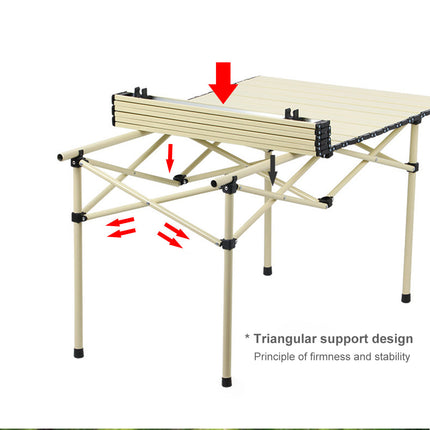 Aluminum Camping Foldable Table Picnic BBQ Desk Outdoor Splendid&Co.