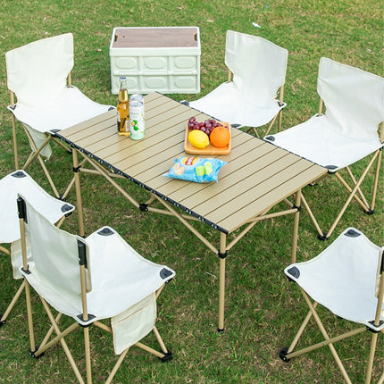 Aluminum Camping Foldable Table Picnic BBQ Desk Outdoor Splendid&Co.