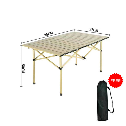 Aluminum Camping Foldable Table Picnic BBQ Desk Outdoor Splendid&Co.