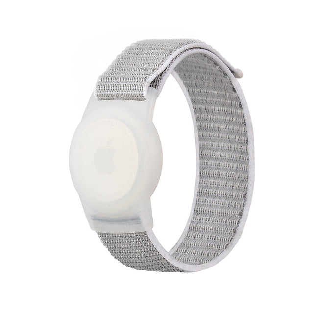 Apple AirTag Case Wristband Protective Cover Nylon Grey Splendid&Co.