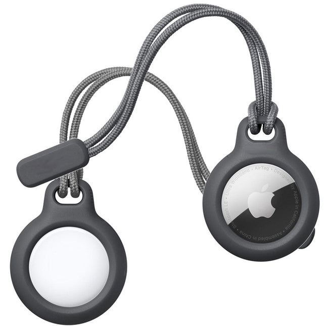 Apple AirTag Lanyard Silicone Case Protector Cover Black Splendid&Co.