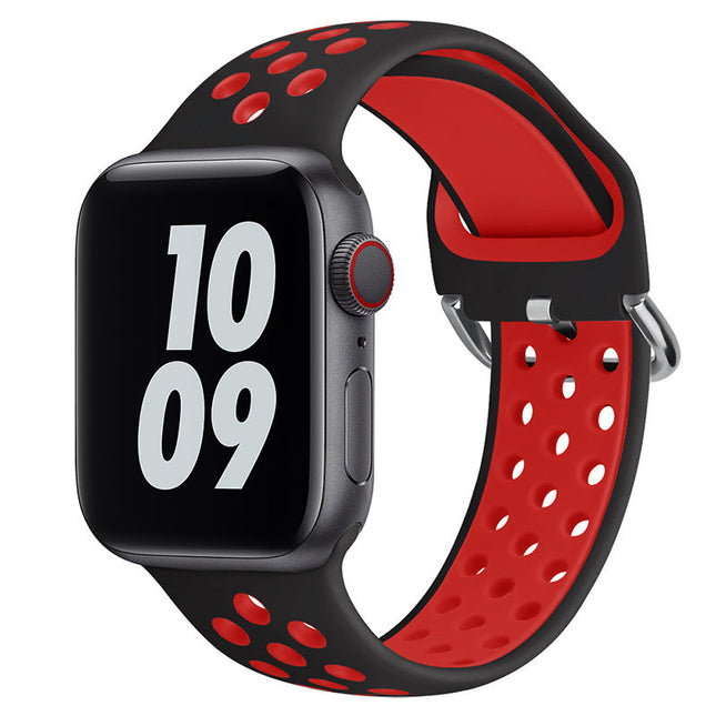 Apple Watch IWatch Band Silicone Strap Black & RED Splendid&Co.