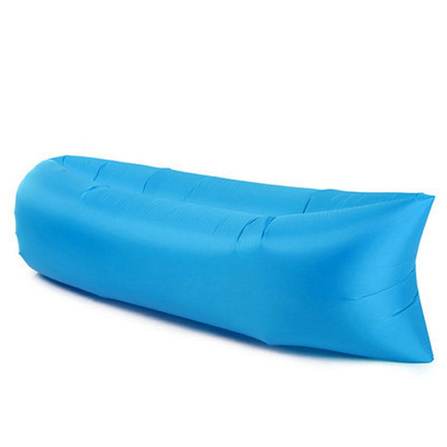 Inflatable Bed Air Sleeping Bag Chair Lounge Beach Sofa Camping Blue Splendid&Co.