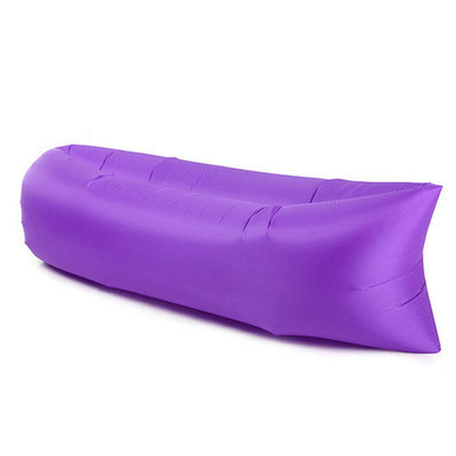 Inflatable Bed Air Sleeping Bag Chair Lounge Beach Sofa Camping Purple Splendid&Co.