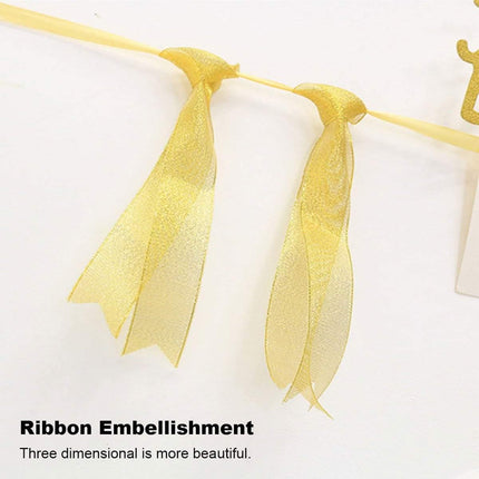 Personalized One Year Photo Banner Monthly Photo Birthday Banner Blue Splendid&Co.