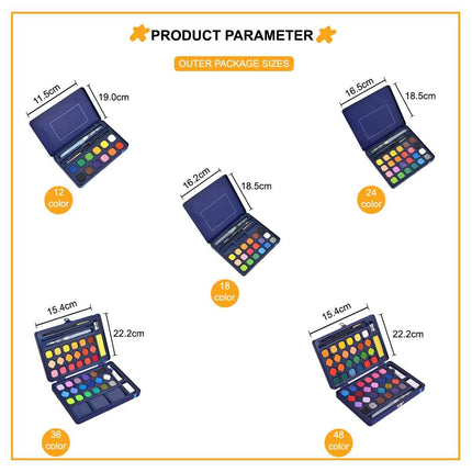 Solid Pigment Watercolor Paint Set Splendid&Co.