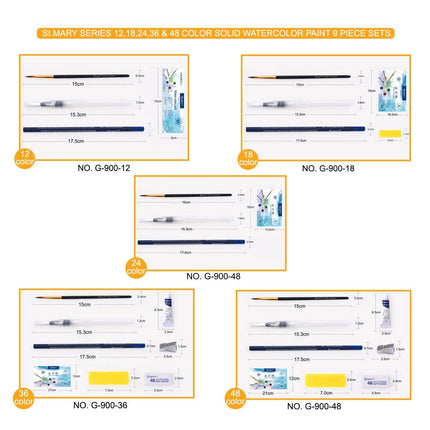 Solid Pigment Watercolor Paint Set Splendid&Co.