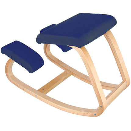 Wooden Ergonomic Kneeling Chair Stool Posture Correcting Blue Splendid&Co.