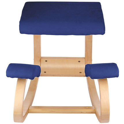 Wooden Ergonomic Kneeling Chair Stool Posture Correcting Blue Splendid&Co.