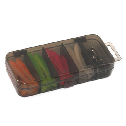 35Pcs Fishing Lure Tackle Box Kit Fake Bait Soft Bionic Hooks
