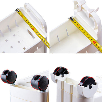 Slim Storage Cart Mobile Shelving Unit Organizer Space Saver