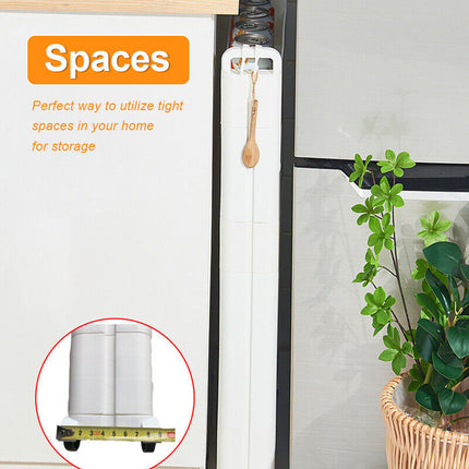 Slim Storage Cart Mobile Shelving Unit Organizer Space Saver