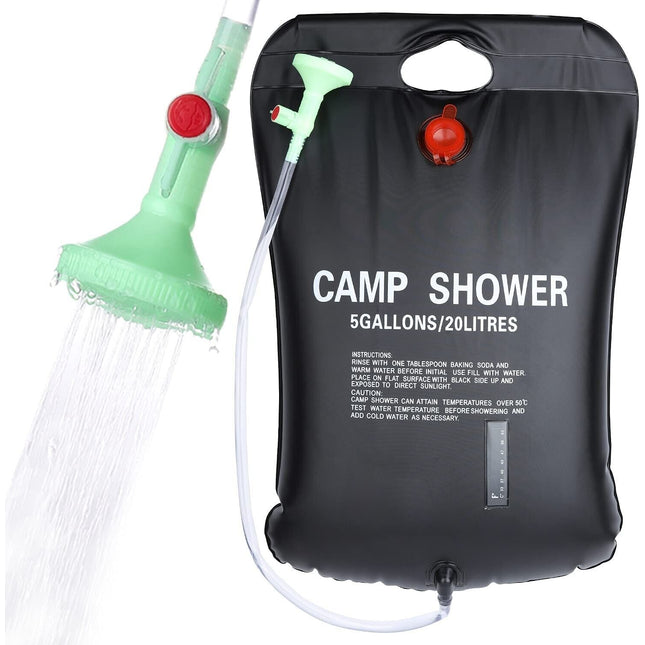 Portable Shower Bag Outdoor Camp Shower Pipe Bag 20L
