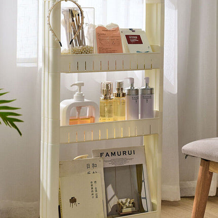 Slim Storage Cart Mobile Shelving Unit Organizer Space Saver