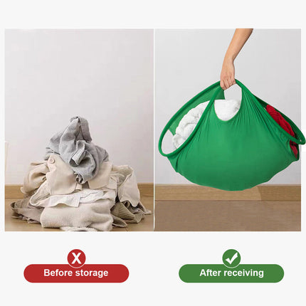 Foldable Laundry Basket Washing Clothes Storage Bag Organiser
