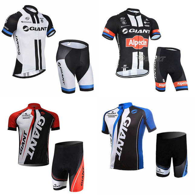 Team Giant Cycling Bike Clothing Jersey Shorts Set - Image 1