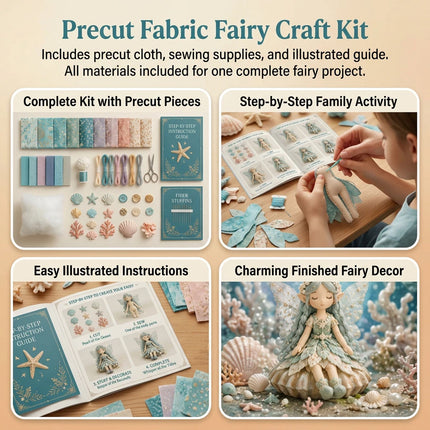 Ocean Fairy Patchwork DIY Collection, Fun  Fairies Patchwork Sewing Craft Kit