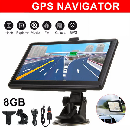 7'' Inch Portable Truck Car  Navigation Lifetime Free AU Map Updates Sat Nav