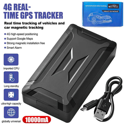 4G Real Time  Tracker LIVE Tracking Vehicle Car Magnetic Tracking 10000mAH