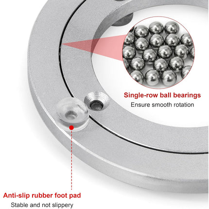 16" Aluminium Rotating Lazy Susan Bearing Turntable Round Swivel Plate