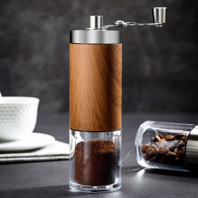 Hand Manual Coffee Bean Grinder Stainless Steel Conical Burr Portable Travel AU