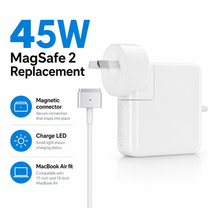 MagSafe 2 45W Power Adapter for MacBook Air Replacement