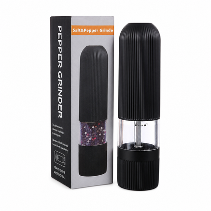 Electric Salt Pepper Grinder Black