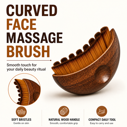 Ergonomic Lymphatic Contour Face Brush