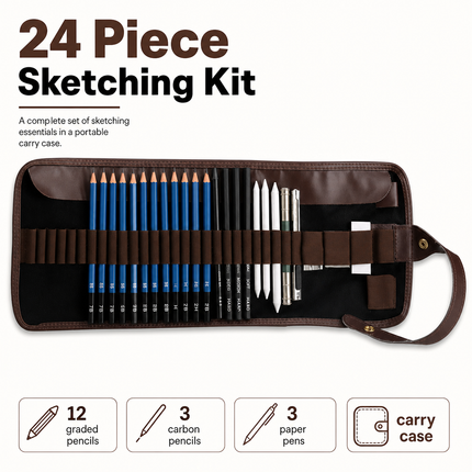 Professional Sketching Pencils Set 24 Piece | 01-main-square.png