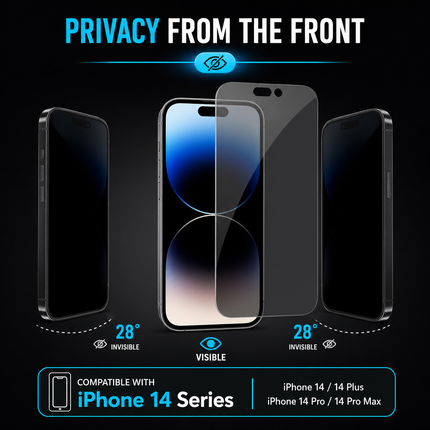 Anti Spy Privacy Screen Protector For iPhone 14 Pro Max 14 Plus And 14