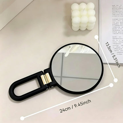 30X Magnifying Mirror Travel Hand Mirrors w/ Handle Handheld Mirror