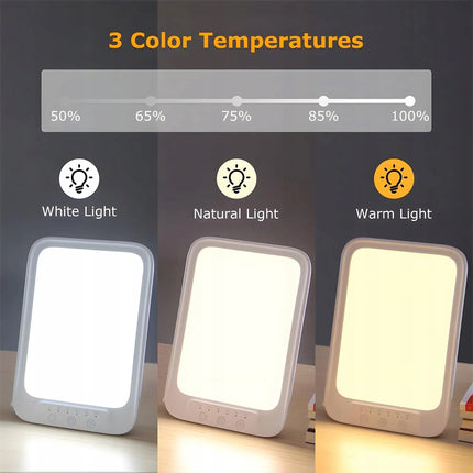Sad Lamp, 2800-6000K Dimmable Simulated Sunlight Ambient Light