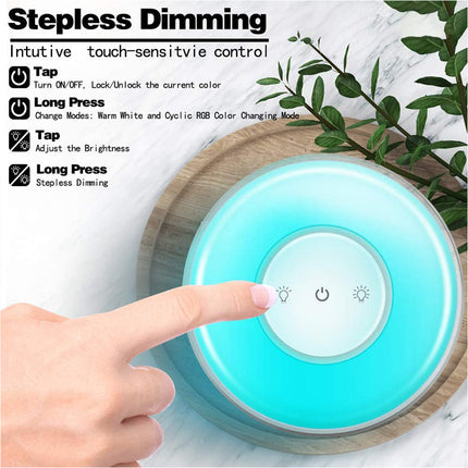 7 Color Wake up Light Sunrise Alarm Clock LED Touch Bedside Sounds Night Lamp