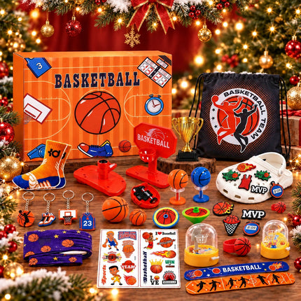 Basketball Advent Calendar 2026 24 Day Christmas Countdown Toy Gift Box Kids
