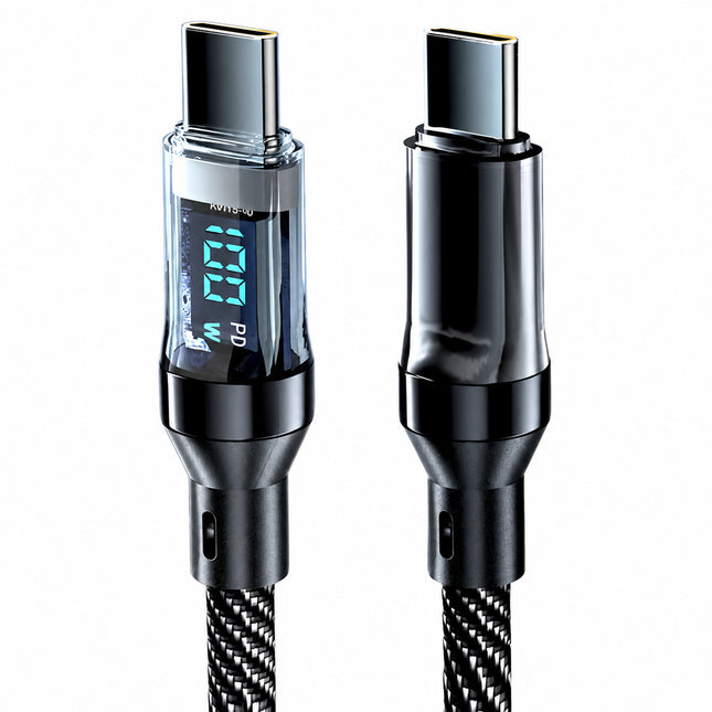 2m Type-C to Type-C Braided 100w Fast Charging Cable Charger Data Au