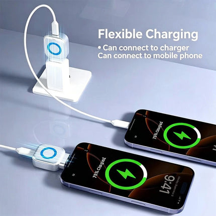 Type-C 140W Auto Disconnect Charging Adapter Fast Charge Mechanical Cut-Off - Silver White