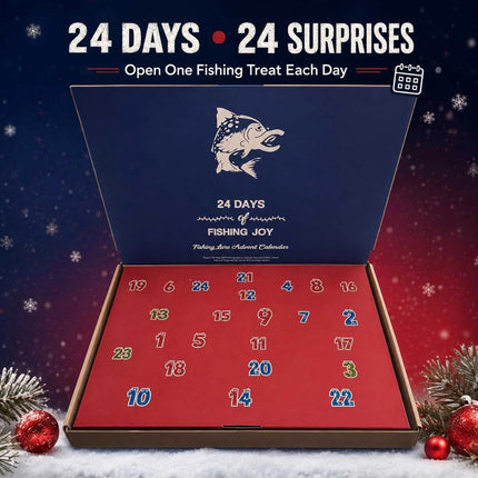 2026 Fishing Lure Advent Calendar 24 Day Christmas Countdown Gift for Men Kids
