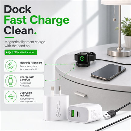 Samsung Galaxy Watch Charger Cable Magnetic USB Type C Active