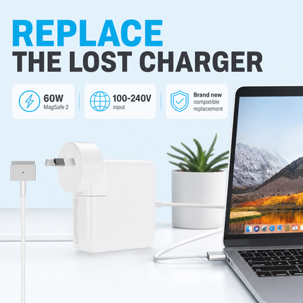 MacBook Charger 60W MagSafe 2 Replacement for Pro 13 Inch