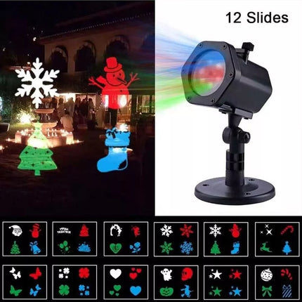 Christmas Projector Laser Lights 12 Patterns LED Party Décor Snow light Party