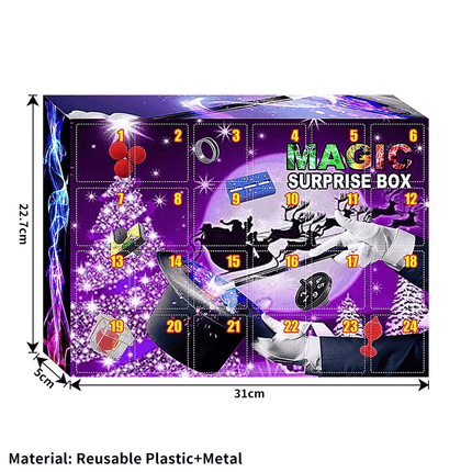 Christmas GiWHs Box Countdown Calendar Magic Props Toys Advent Calendar