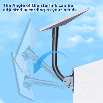 Starlink Gen3 Roof Wall Pole Mounting Kit, Compatible with Standard Satellite Dish