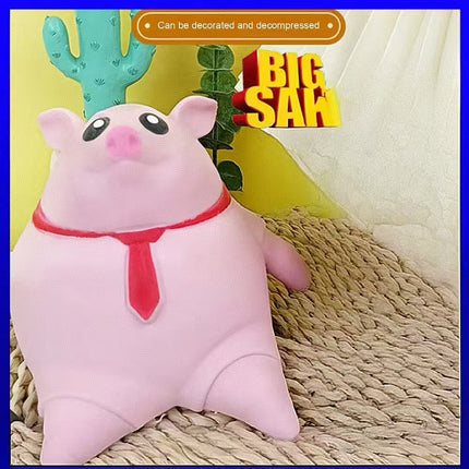 Decompress and Stretch Stress Pig Squeeze Piggy Stress Relief Funny Animals Toy