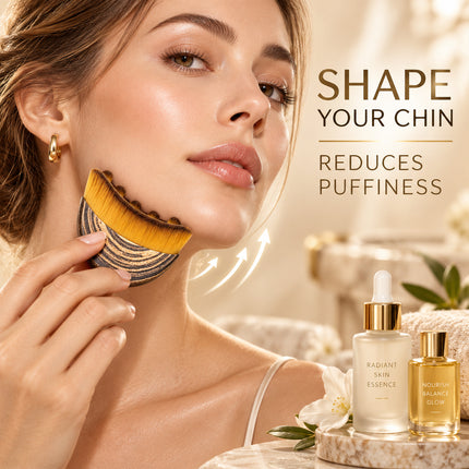 Lymphatic Face Massage Brush Curved Facial Contour & Neck Care Skincare Tool