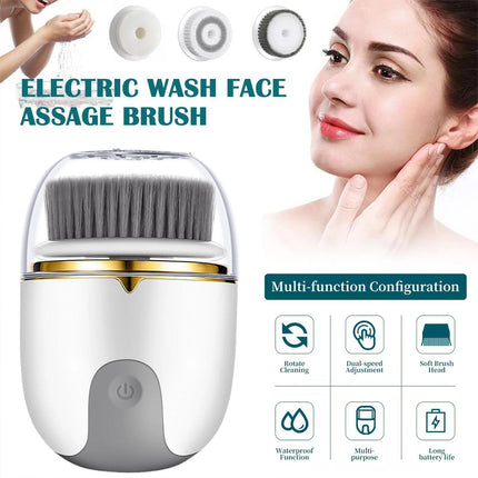 Waterproof Silicone Face Cleansing Brush Massager