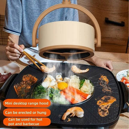 Portable Kitchen Hood Desktop Range Hood Small Desktop Mini High Suction Power