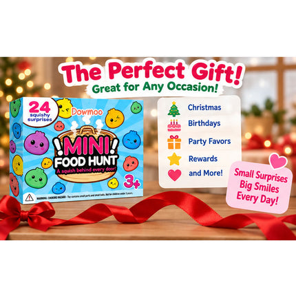 24 Days Mini Christmas SquishiesAdvent Calendar Dumpling SquishyToys Boys  And  Girls Xmas Gift